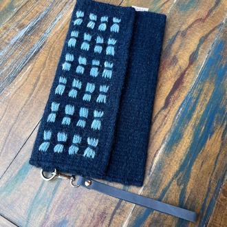 +7 renk/Kelebek Elde Yün Dokuma Çanta (Hand-woven Wool Clutch)