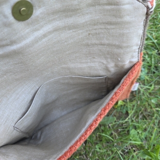 +1 renk/Gerze Elde Yün Dokuma Çanta (Hand-woven Wool Clutch)