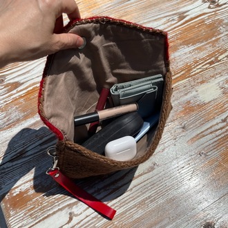 +10 renk/Baklava Elde Yün Dokuma Çanta (Hand-woven Wool Clutch)