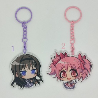 Madoka Magica Tekli Akrilik Anahtarlık