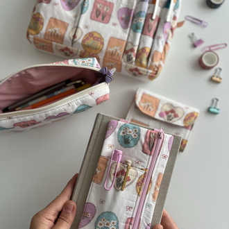 Çerçevede çiçekler Organizer çanta
