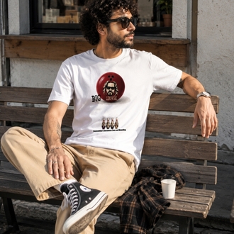 BIG LEBOWSKİ OVERSIZE ARŞİV SERİSİ (KALIN KUMAŞ) BEYAZ T-SHİRT