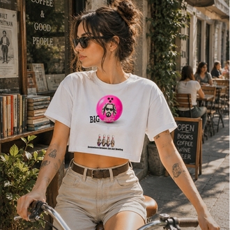 BİG LEBOWSKİ BEYAZ CROP