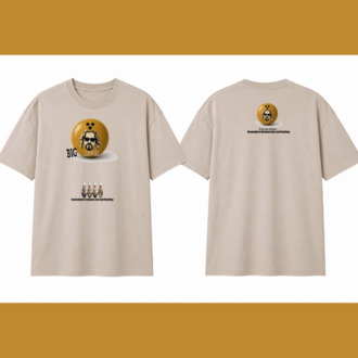 BIG LEBOWSKİ OVERSIZE ARŞİV SERİSİ (KALIN KUMAŞ) BEJ T-SHİRT