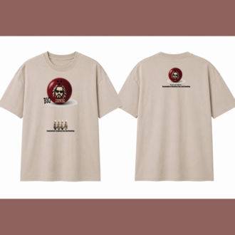BIG LEBOWSKİ OVERSIZE ARŞİV SERİSİ (KALIN KUMAŞ) BEJ T-SHİRT