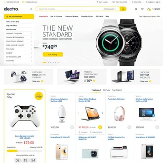 Electro Electronics Store - E-Ticaret Teması