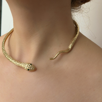 Marka Model Choker Yılan Kolye