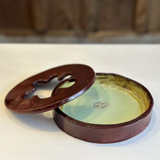 Kahve&Yeşil Seramik Küllük