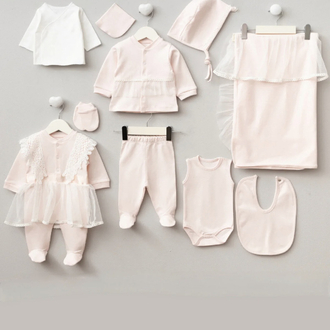 Pugi Baby Lüks Melek Kanatlı 10 Lu set Hastane çıkışı
