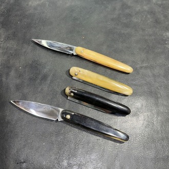 Koç Boynuzu Kabze Fransız T5 Çelik Sivas Çakısı (Toplam 19 cm)
