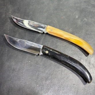 Koç Boynuzu Kabze Fransız T5 Çelik Eğri Model Sivas Çakısı (Toplam 21 cm)