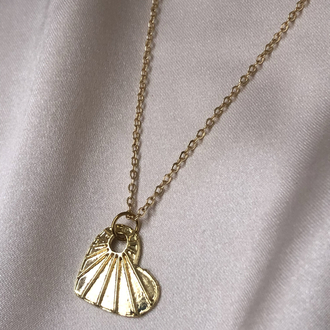 Gold kalp kolye