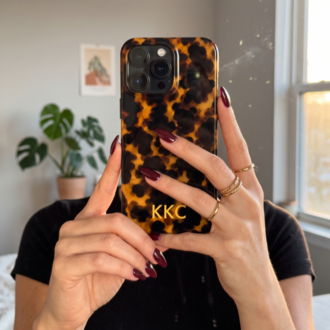 Kaplumbağa Kabuğu Desenli iPhone Kılıf