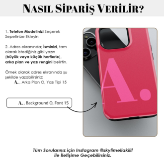 Kişiye Özel Harfli Bumper Kılıf