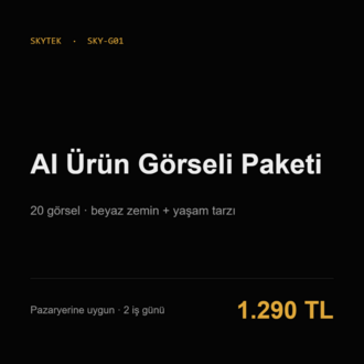AI Ürün Görseli Paketi | 20 Görsel, Pazaryerine Uygun