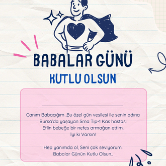 Babalar günü kartı 