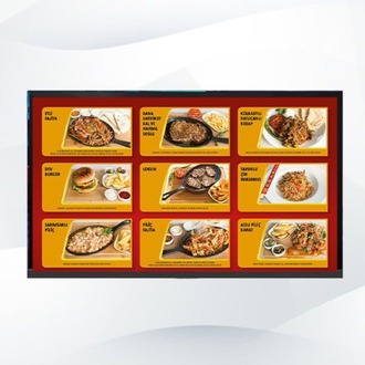 Restoran Menü Bilgi Ekranı (19 Inc)