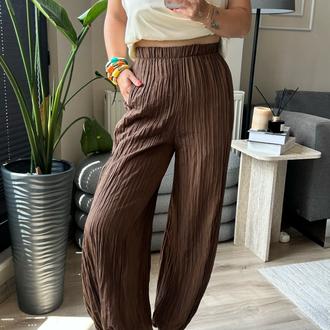 Kırinkıl Beli ve Bilekleri Lastikli Pantalon