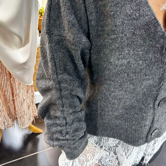 Dantel Detaylı Yumoş Hırka