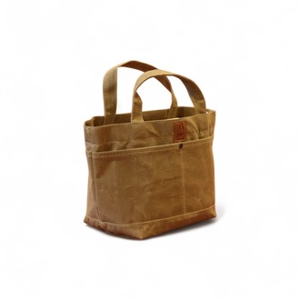 Cepli Kanvas Tote Çanta-Camel