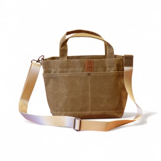 Cepli Kanvas Tote Çanta-Camel