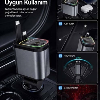 66W TURBO ŞARJ + TAVAN AMBİYANS