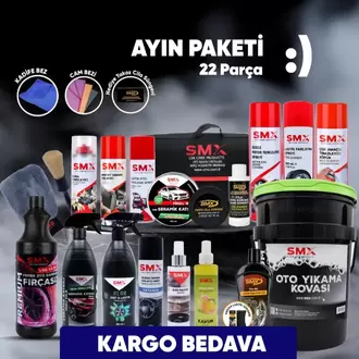 SMX Ay'ın Paketi + Oto Yıkama Kovası ve Bagaj Çantası Hediyeli