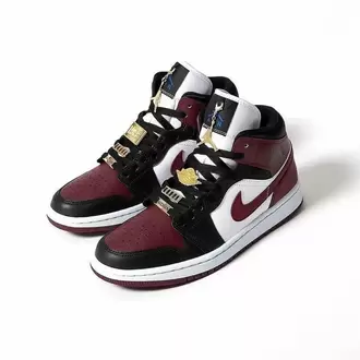 Nike Air Jordan 1 Mid SE Black Dark Beetroot