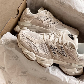 New Balance 9060 Sea Salt Leopard Print