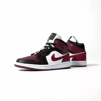 Nike Air Jordan 1 Mid SE Black Dark Beetroot