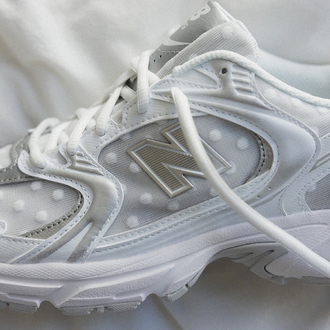 New Balance 530 Silver Metallic Polka Dots