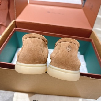 Loro Piana Summer Walk Loafer Suede Light Wood Smoke 39-46