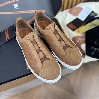 ZEGNA Deerskin Triple Stitch Leather 38-46