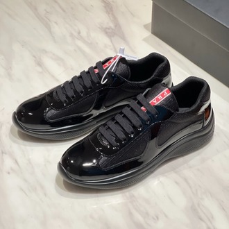 Prada America’s Cup Siyah Rugan ve Teknik Kumaş Erkek Spor Ayakkabı 38-45