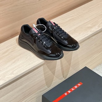 Prada America’s Cup Siyah Rugan ve Teknik Kumaş Erkek Spor Ayakkabı 38-45