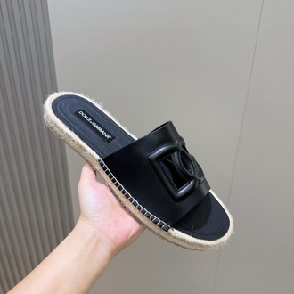  Dolce&Gabbana Calfskin espadrille sliders 38-45