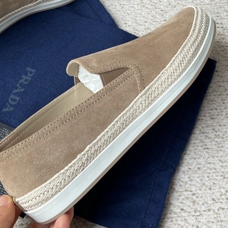 Prada Süet Loafer - Kahverengi 39-45