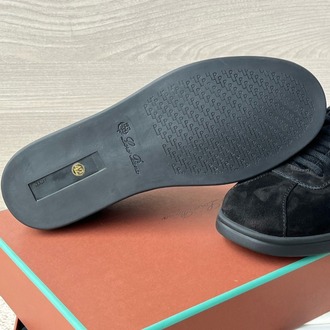 Loro Piana Soho 2.0 Walk Low-Top Sneakers in Black 39-45