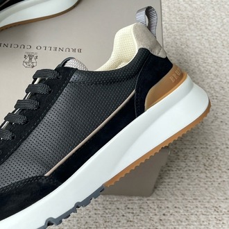Brunello Cucinelli - Perforated Leather & Suede Sneaker 39-45