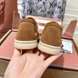 Loro Piana Summer Charms Walk Loafer Suede Colour Vicuna 38-46