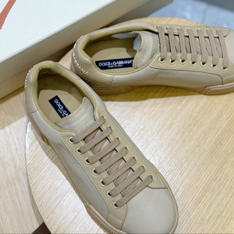 Dolce&Gabbana Brown Calfskin Nappa Portofino Sneakers 38-45