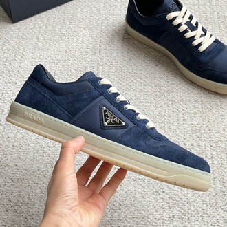 Prada Mavi Erkek Downtown Mavi Re-Nylon ve Süet Erkek Spor Ayakkabı 39-45