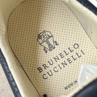 Brunello Cucinelli - Blue leather sneakers 39-45