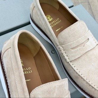 BRUNELLO CUCINELLI Suede Penny Loafers 39-45