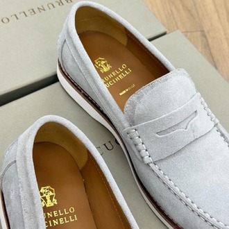 BRUNELLO CUCINELLI Suede Penny Loafers 39-45