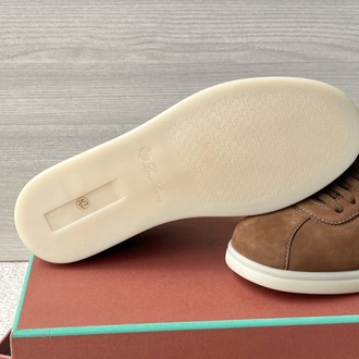 Loro Piana Soho 2.0 Walk Low-Top Sneakers in Brown 39-45