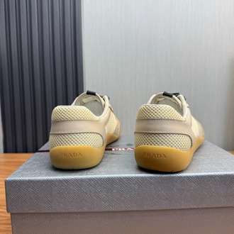Prada Nötr Erkek Speedrock Deri ve File Erkek Spor Ayakkabı 39-45