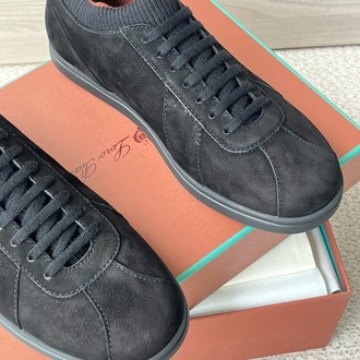 Loro Piana Soho 2.0 Walk Low-Top Sneakers in Black 39-45
