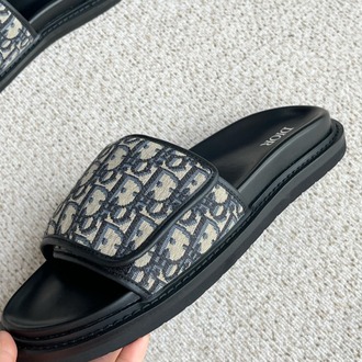 Aqua Sandal Beige and Black Oblique Jacquard 38-45