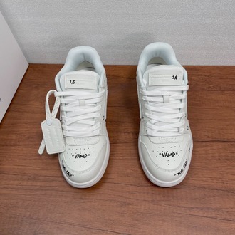 Off White Out Of Office Leather Sneakers in WHITE 39-45